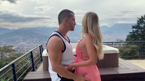 White girl comes to Colombia to get fucked by a pro