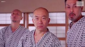 Japanese Cuckolded Wife Enjoys Wild Gangbang with Sexy Men