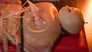 Wendy Wonder in inflatable latex sack