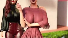 Blonde MILF Sucks His Big Tits In Pool &mdash;  Milflicious 3D Game Highlight