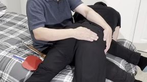 Thomas Spanked in Black Trousers