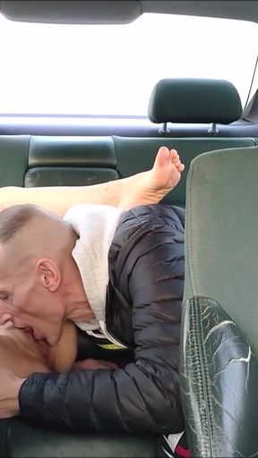 Must-see moment from &quot;Lucky driver and a horny passenger with a juicy pussy&quot;