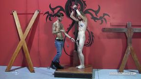 Stretching His Saggy Nuts