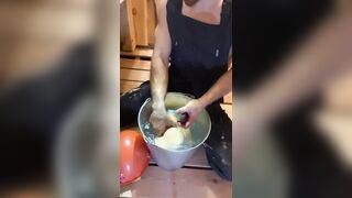 Russian EMPLOYEE gets insane at the construction website! Found a client's FUCK-A-THON plaything at work! Grubby fuckin