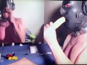 Male big titted slut deep throats on its Mistressess command