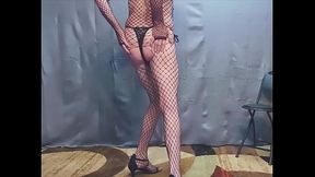 Busy Bottom - Little Fish in a big net trolling for a hard cock then she gets naked