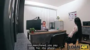 LOAN4K  She begged a loan and her pussy passed the tightness test