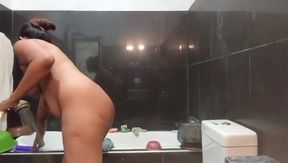 Dildo With Colombo Sri Lanka big Boobs with wet juicy Pussy in Night