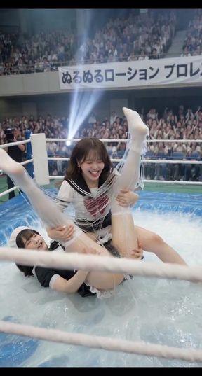 Wrestling Japanese Wet and messy Slime