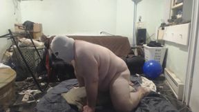 FatAssSmallDick Humps Pillow Chair pole dances tripod while filming himself comment save and spread