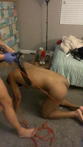 Human furniture Whipping