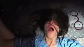 Skinny Friend's Wife Sweaty Anal Fucks Late at Night in Real Homemade Video