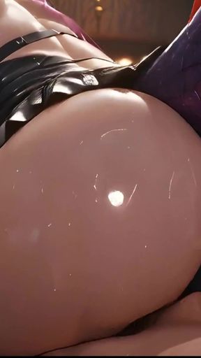 Blindfolded Dragon Girl Gets Her Big Ass Fucked Hard   Clip 1