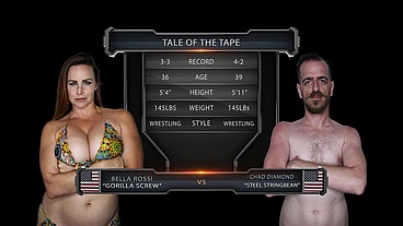 Bella Rossi vs Chad Diamond Mixed Wrestling