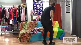 Behind-the-scenes - little brunette Maya Bijou luvs to get fucked by a random boy