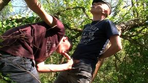 twink fucked by his best friend in exhib outdoor forest