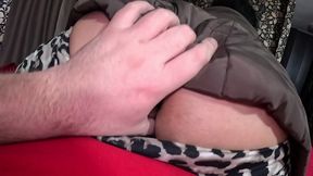 brown downjacket tease, long nails, deep sloppy throat and cum on my sleeve