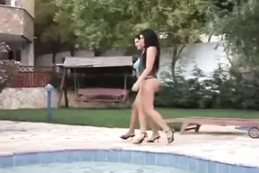 French lesbians with big tits lick and play with each other