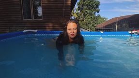 Underwater bubble blowing punishment for being too flirty