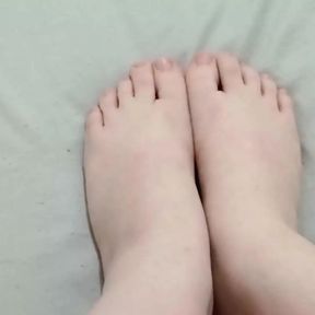 I get excited touching my feet before going to study