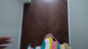 Gorgeous shemale gets nails polished then gets used as cum dumpster