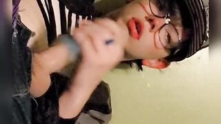 Nonbinary Model Gets Clad Up To Mastubate For You (Self Money-Shot)