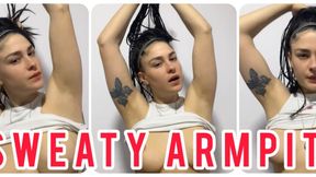 Workout Turned Dirty: Sweaty Armpit & Saliva Play!
