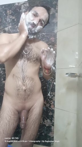Indian Desi Gay enjoy shower with neighbour uncle and live friends