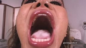 Ava Devine: Blowjob and cum facial and mouth compilation