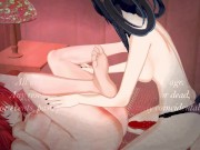 Kuroka rough fucks Rias Gremory with a strapon. DxD Lesbian Hentai.
