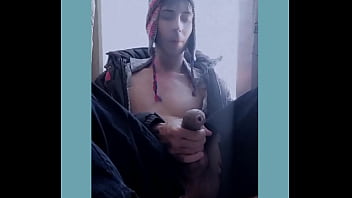 Sexy northern beauty sat down to masturbate on the window and couldn&#039_t take it anymore and came from anal