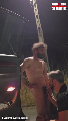 Random Straight Hairy Portuguese Guy With Big Dick Conviced To Get His First Gay Blowjob