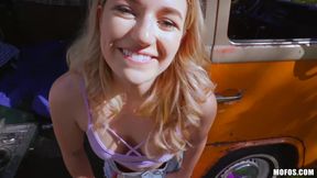 Oliver Flynn fucked innocent teen Abby Adams in the wan