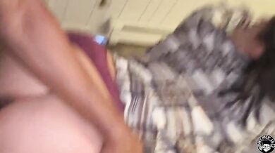 busty stepmom lets lil d hit while dad's at work pt 1