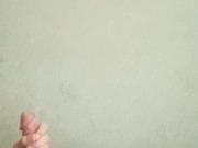 Dirty femboy sucks dildo in maid costume