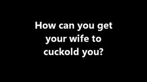 Cuckolding How can I get my wife to cuckold me? (MOV)