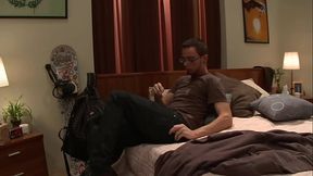 She takes it into her mouth and then gets her slut hole crammed full of the fat, hard dick