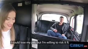Czech babe rips thick cock with cowgirl cumshots reality taxi gangbang
