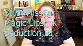 Magic lipstick seduction blowjob