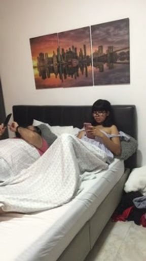 hot stepdaughter masturbates in front of me.