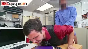Office Bbc Gay Fucks Nympho White Stud In Anal Hole