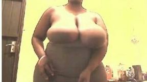 Lewd chubby fatso showed my buddy her really ugly cellulitis ass