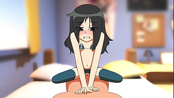 Tomoko cogiendo