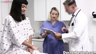 Apryl Reins pierced tits look so yummy while her pervy doctor does a regular check up