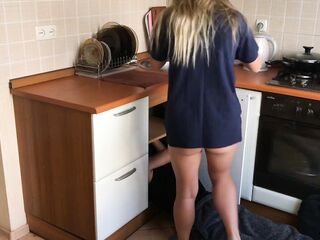My Wife Tempt Plumber and Suggests Her Twat In Front Of Me