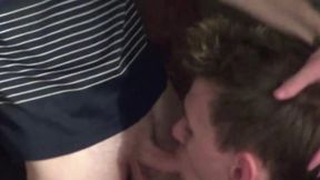 Sexy bottom twink used by scally boy in backroom