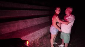 I fuck my slutty friend in the car while her husband is at work... big slut.