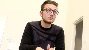 Geeky Glasses Guy Gets His Butthole Wrecked by Big Dick - Debt Dandy