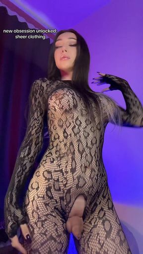 I want you to wildly rip this mesh on me