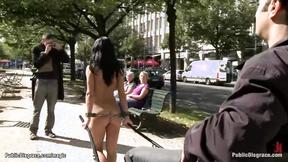 ”Naked Euro babe pulling chariot”